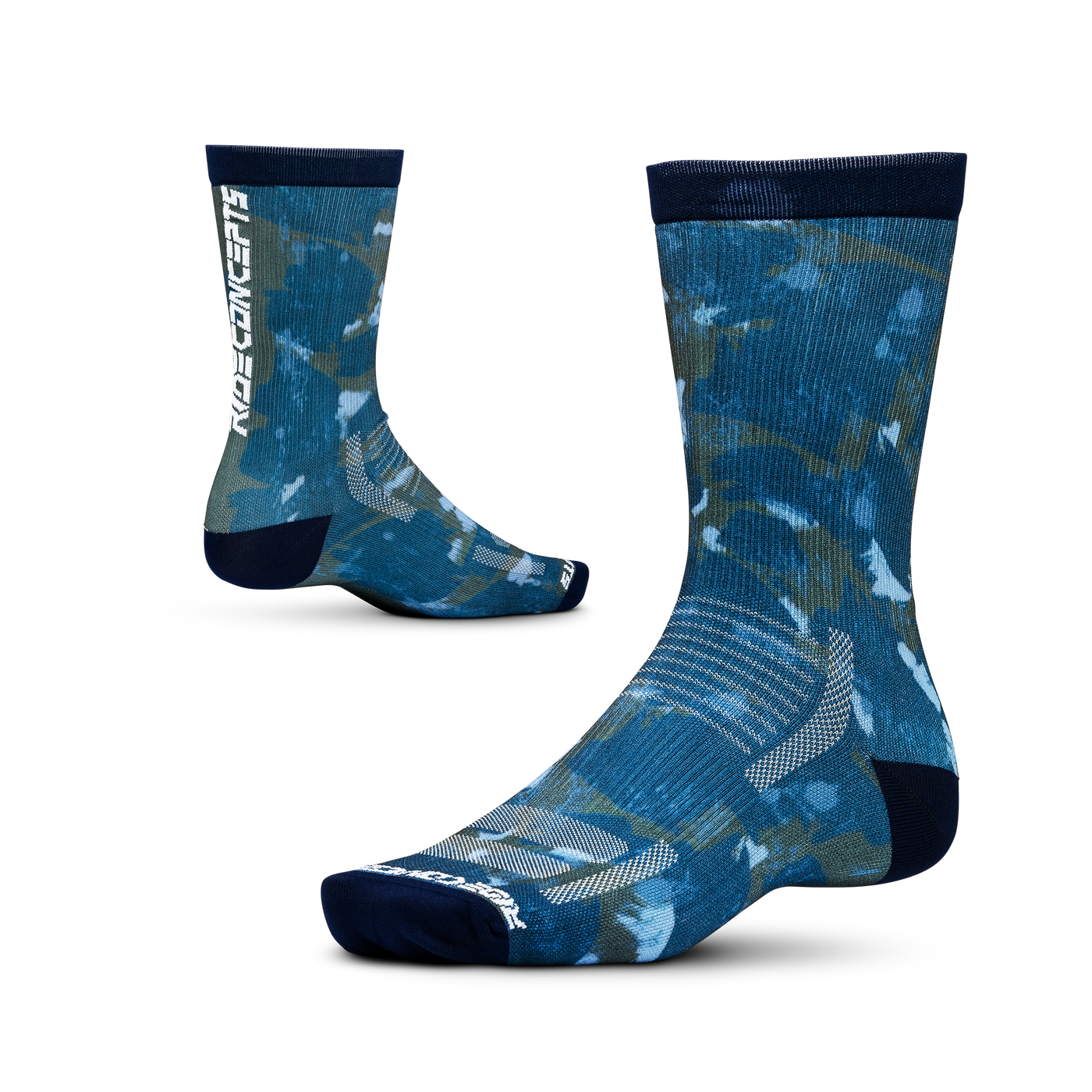 Ride Concepts Martis MTB Sock - Synthetic 8" - Navy and Camo