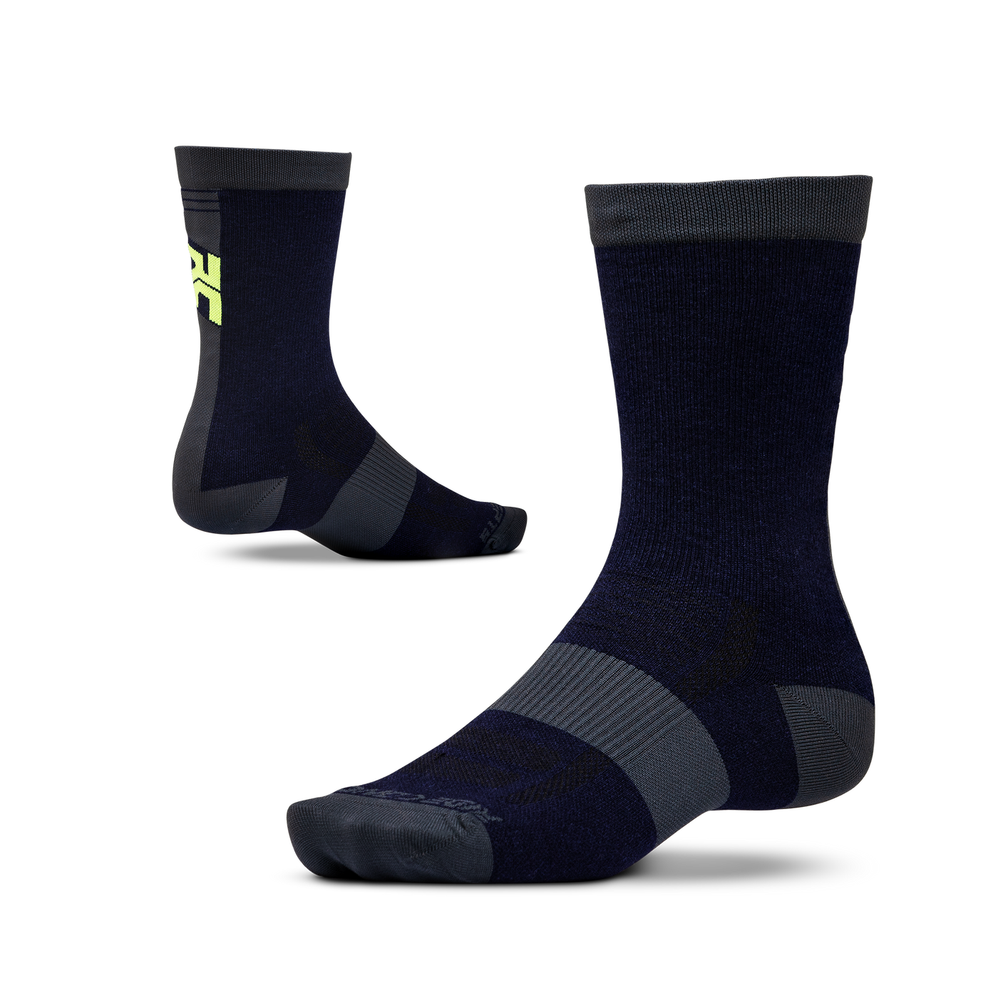 Ride Concepts Mullet MTB Sock - Wool 8" - Blue and Lime