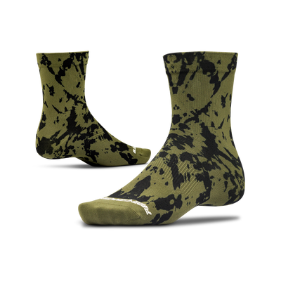 Ride Concepts Rorschach Synthetic 6" Socks - Olive