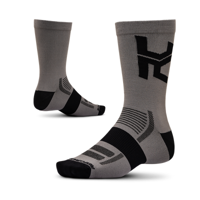 Ride Concepts Sidekick MTB Sock - Synthetic 8" - Charcoal
