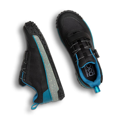 Ride Concepts Women's Flume BOA MTB Shoe - Black and Tahoe Blue
