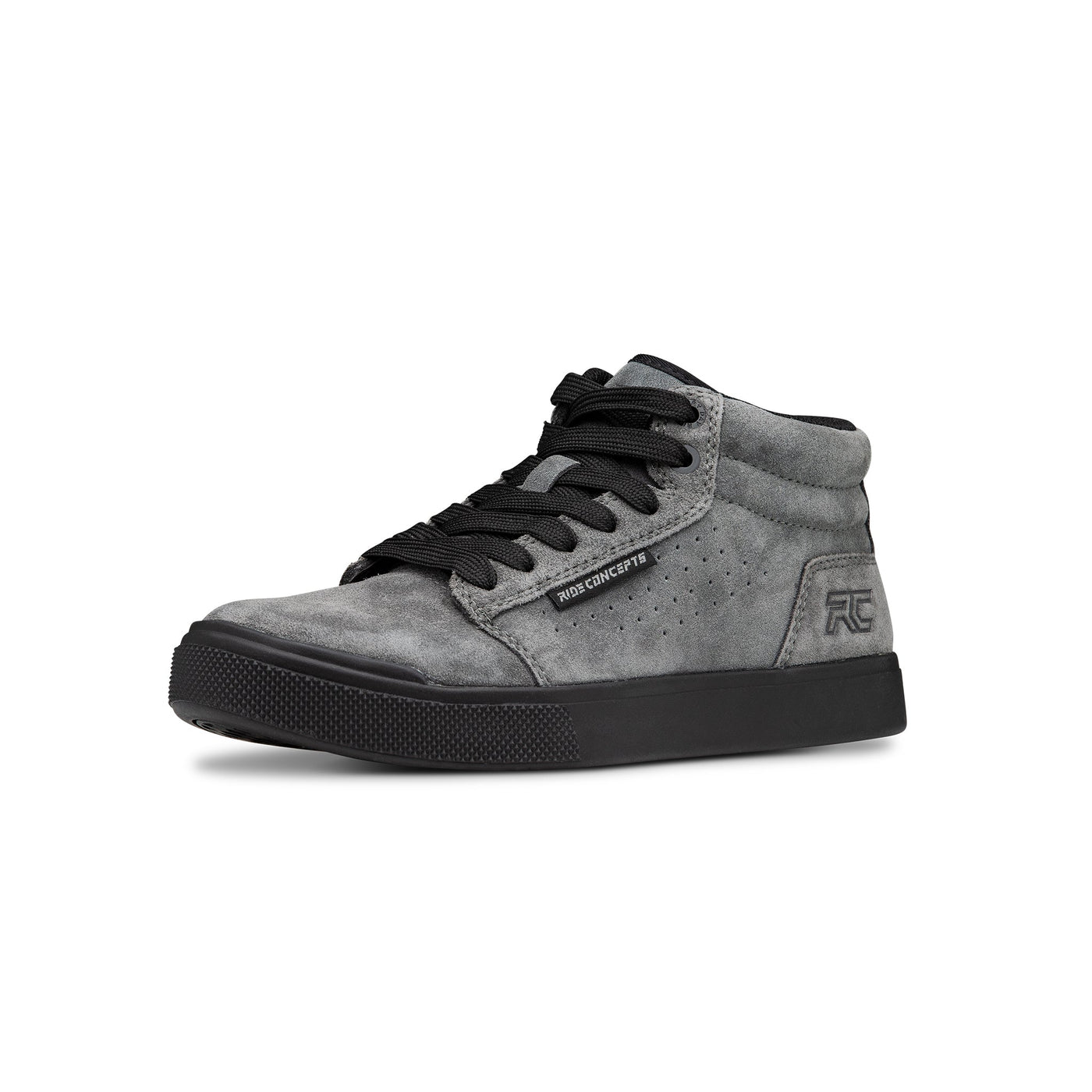 Ride Concepts Youth Vice Mid MTB Shoe - Charcoal and Black